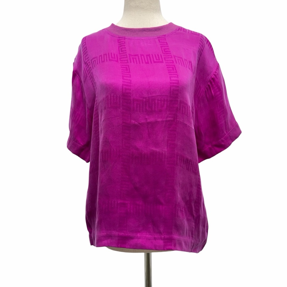 Muma.World Prism Short Sleeve Fuchsia Top Size Small